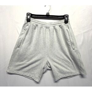H&M COOLMAX Sweat Shorts Mens Small Light Gray Soft Tener Regular Fit Drawstring